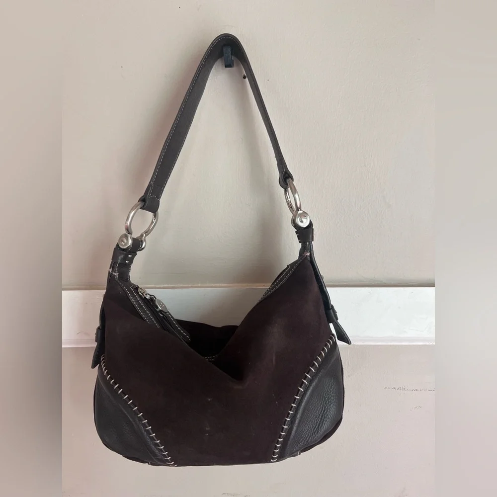 Donald J. Pliner Black and Brown Hobo Bag